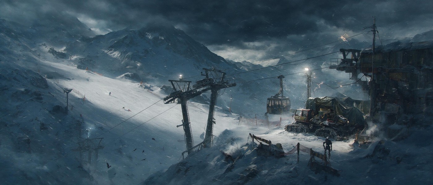 THE MOUNTAIN SECTOR: Ski infrastructure at the edge of an immense landscape.
